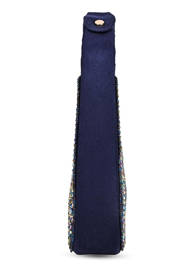 MARKQUES Blue Crystal Handheld Embellished Handbag - Image 5